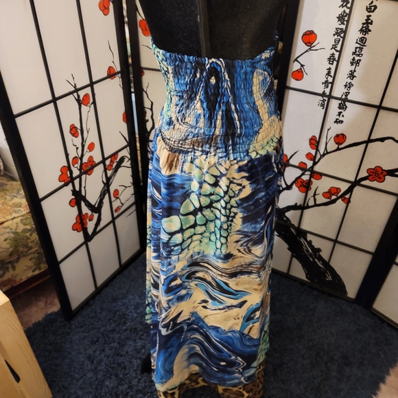 SUNNY LEIGH MULTI LAYERED SKIRT/DRESS/VINTAGE HIGH LOW/SIZE MEDIUM - Picture 9 of 10